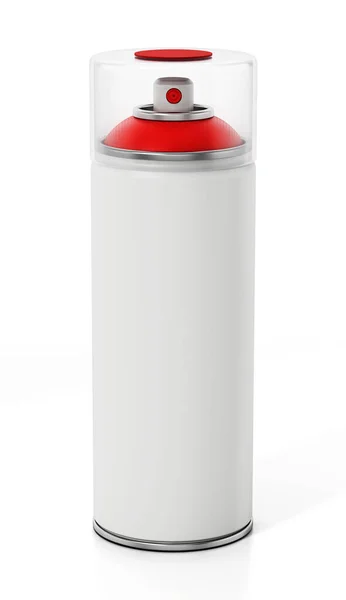 Blank Spray Can Isolated White Background Illustration — Stock Photo, Image