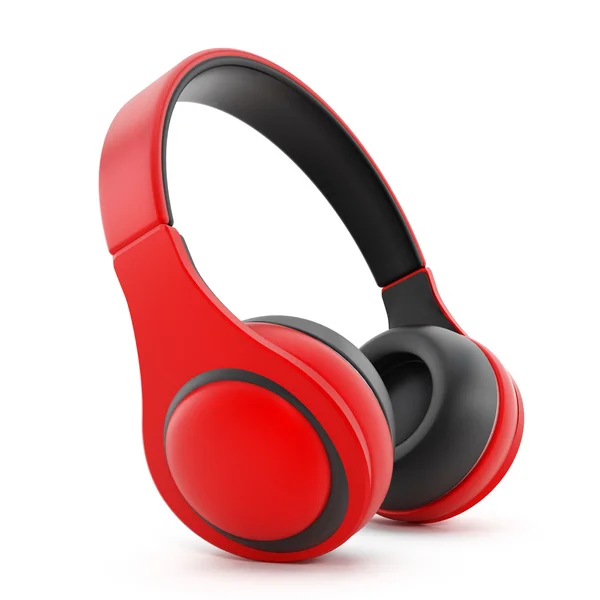 Red headphones — Stock Photo, Image