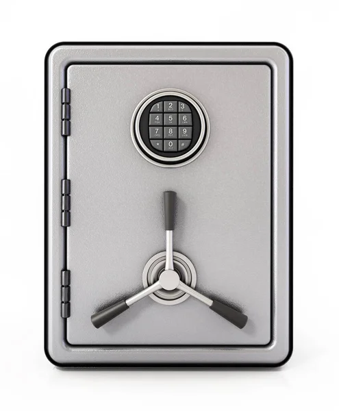 Steel Safe Digital Keypad Isolated White Background Illustration — Stock Photo, Image