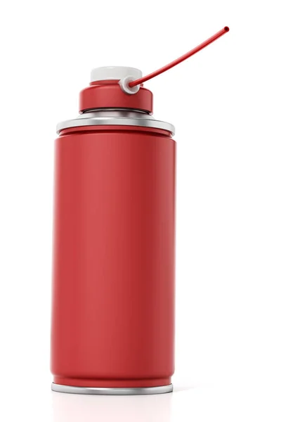Spray Può Isolato Sfondo Grigio Illustrazione — Foto Stock