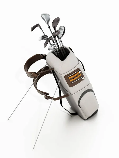 Golf Bag Full Golf Clubs Illustration — Stock Photo, Image