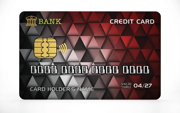 Generic Credit Card Isolated White Background Illustration — 스톡 사진