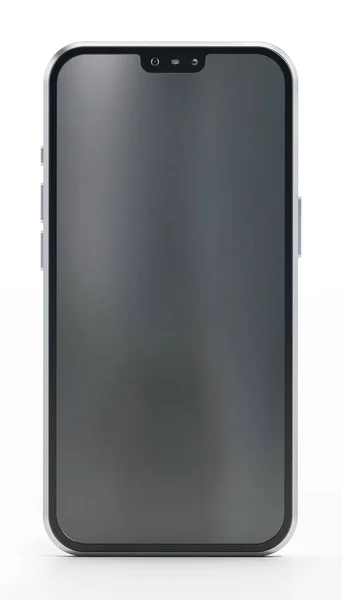 Smartphone Black Screen Isolated White Background Illustration — ストック写真