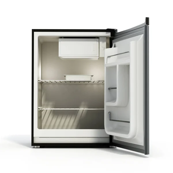 Mini Refrigerator Isolated White Background Illustration — Zdjęcie stockowe