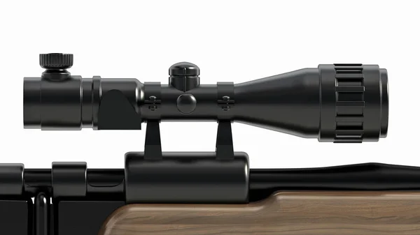 Rifle Scope Attached Hunting Rifle Illustration — Stockfoto