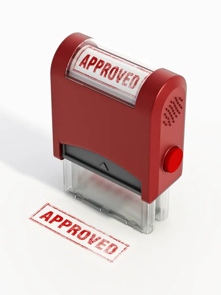 Rubber Stamp Approved Seal Illustration — Stockfoto