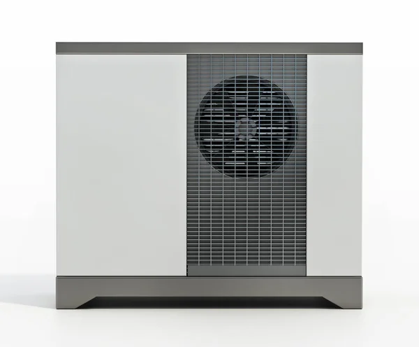 Air Source Heat Pump Isolated White Background — Stock fotografie
