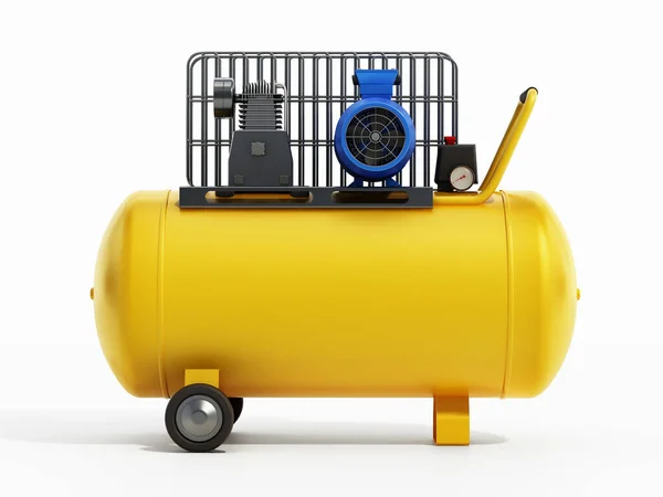 Air Compressor Isolated White Background Illustration —  Fotos de Stock