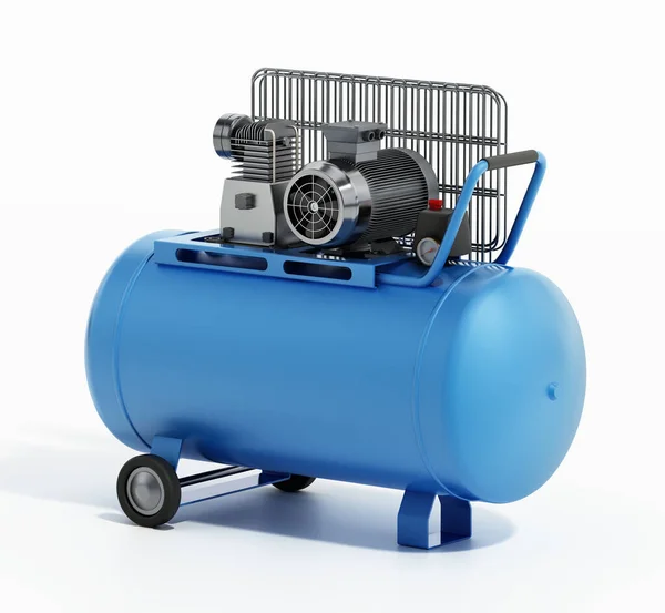 Air Compressor Isolated White Background Illustration — 图库照片