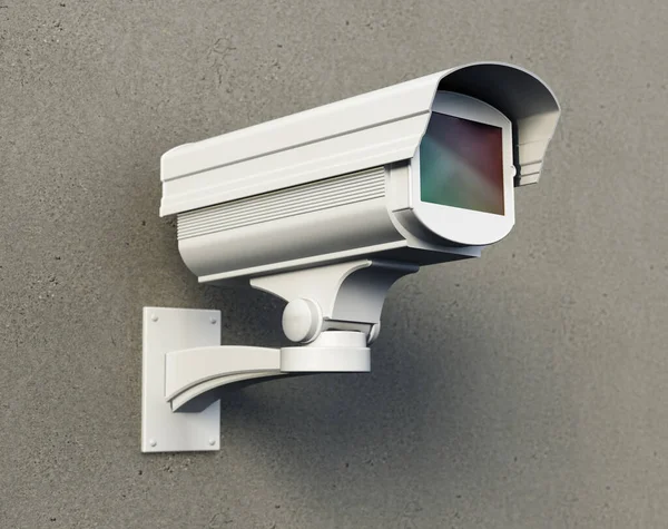 Cctv Camera Aan Muur Illustratie — Stockfoto