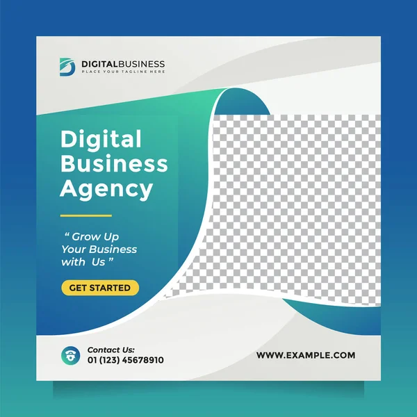 Creative Idea Digital Business Agency Szablon Social Media Post Banner — Wektor stockowy