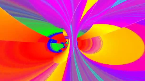 Footage Stop Motion Animation Graphic Illustration Manala Background Geometry Caleidoscope — 비디오
