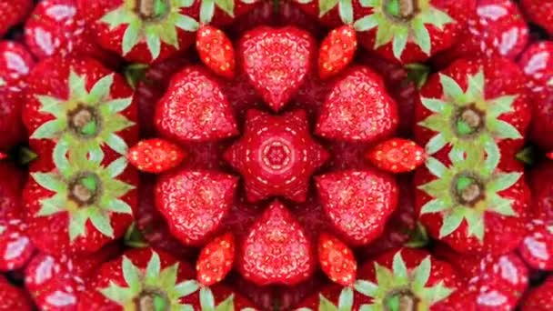 Mandala Kaleidoskop Bezešvé Smyčky Psychedelický Trippy Futuristický Tradiční Tunel Vzor — Stock video