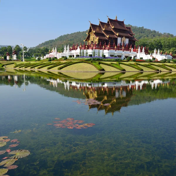 Ho kham luang royal flory Expo, tradycyjny tajski architektury — Zdjęcie stockowe