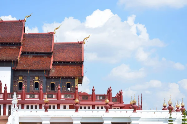 Ho Kham Luang al Royal Flora Expo, architettura tradizionale thai — Foto Stock