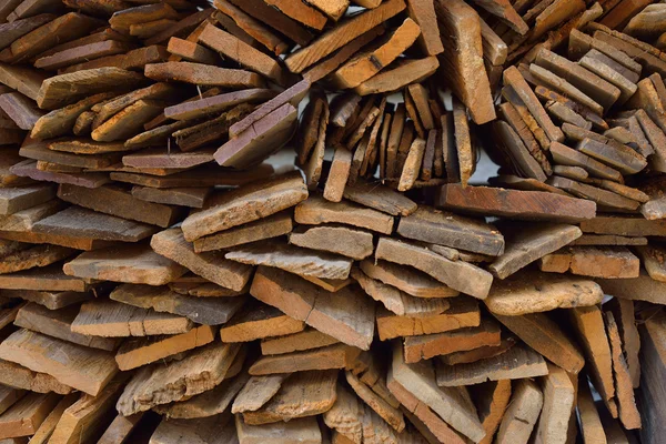 Montón de tablón de madera vieja — Foto de Stock