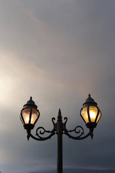 Електрична лампа вулиці — стокове фото