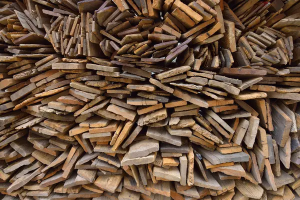 Pile of old wood plank — Stock Photo, Image