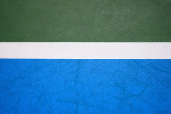 Sąd tenis tło powierzchni, niebieski i zielony — Zdjęcie stockowe