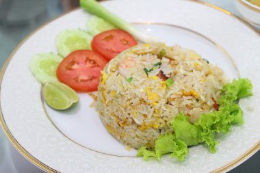 Tay gıda, kızarmış pilav, yerel gıda Tayland menü