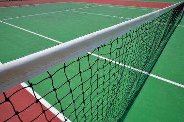 Kırmızı ve yeşil Tenis Kortu