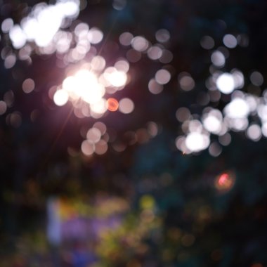 Renkli büyülü ışık şenlikli arka plan, soyut bokeh