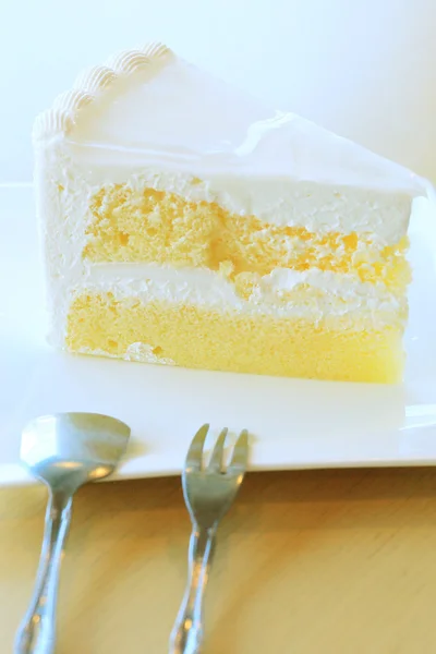 Witte cake — Stockfoto