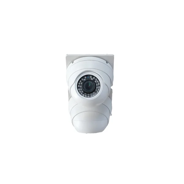 Telecamera di sicurezza su sfondo bianco, cctv in casa — Foto Stock