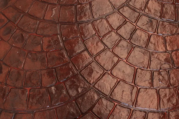 Brown stone block floor of pavement — Stock Photo, Image