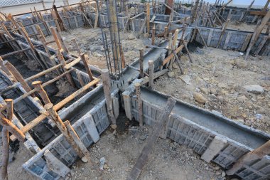 İnşaat house, takviye metal çerçeve