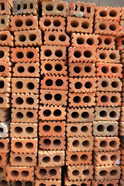 kırmızı tuğla, inşaat oluşturmak için kullanılan tuğla yığını