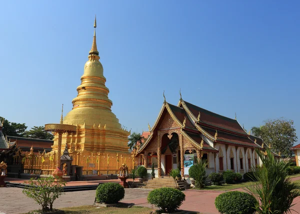 Budizm Tay Tapınak, wat phra lamphun içinde o hariphunchai t — Stok fotoğraf