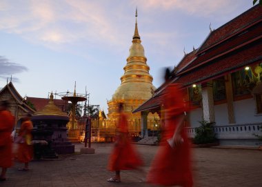 WAT phra lamphun yılında Tayland tapınak bu hariphunchai olduğunu
