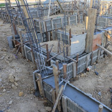 İnşaat house, takviye metal çerçeve