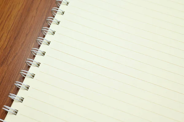 Lege Witte Notebook Papieren Textuur Achtergrond — Stockfoto