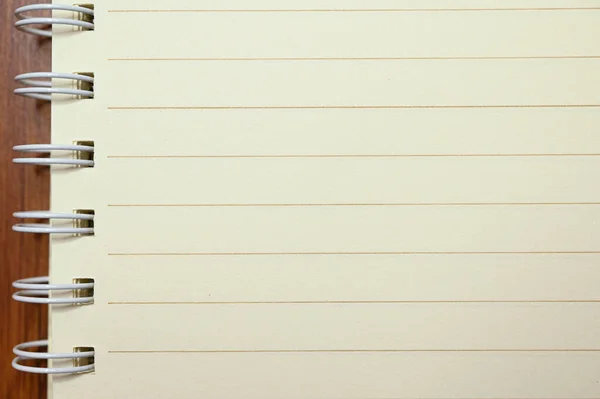 Boş Beyaz Defter Kağıt Dokusu Arkaplanı — Stok fotoğraf