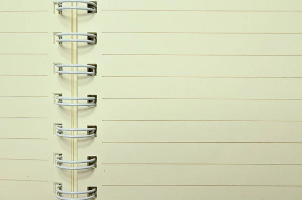 Wit Notitieboekje Met Lijn Stilstaand Voorwerp — Stockfoto