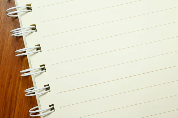 Cuaderno Blanco Vacío Fondo Textura Papel — Foto de Stock