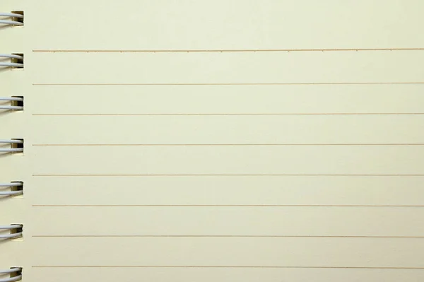 Cuaderno Blanco Con Línea Objeto Estacionario —  Fotos de Stock