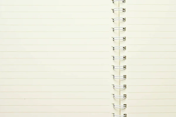 Fehér Notebook Vonal Álló Tárgy — Stock Fotó