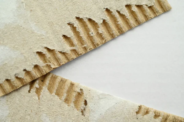 Порванный Коричневый Картонный Коробка Текстура Фона — стоковое фото
