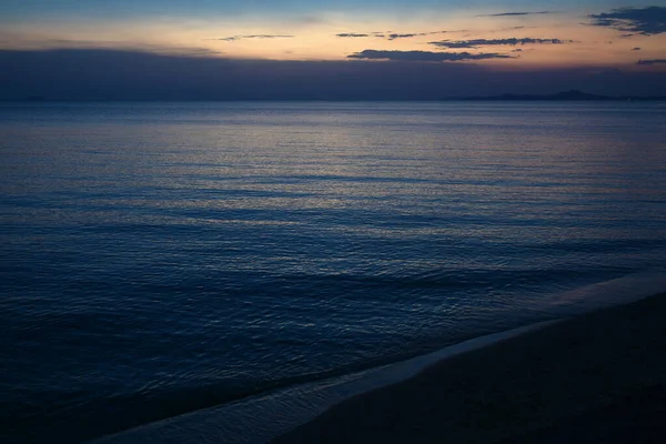 Hermoso Cielo Mar Por Noche Fondo Natural — Foto de Stock