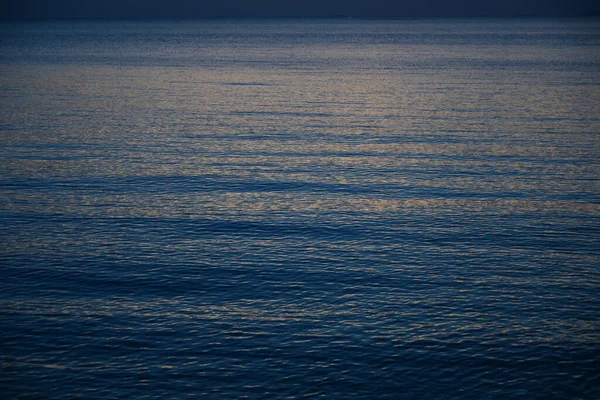 Dark Blue Sea Background Moody Sky —  Fotos de Stock