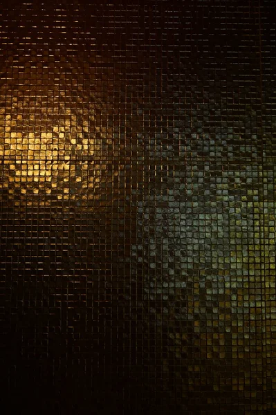 Mozaika Stěna Textura Pozadí Světlem — Stock fotografie