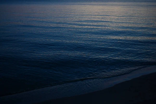 Dark Blue Sea Background Moody Sky —  Fotos de Stock