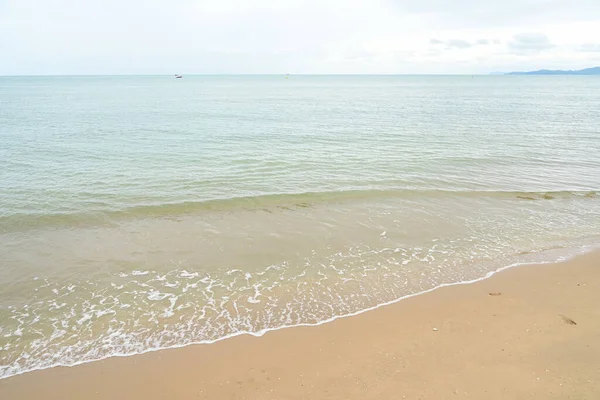 Meer Und Sand Mit Blauem Himmel Natürlicher Hintergrund — Stockfoto