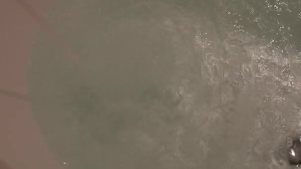 Сцена Замедленного Движения Вода Ванне — стоковое видео