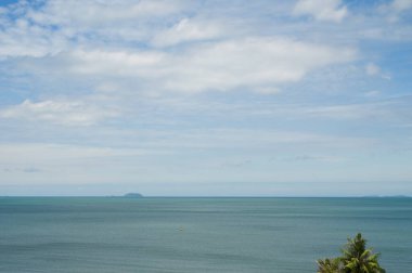 deniz ve mavi gökyüzü, doğal arkaplan