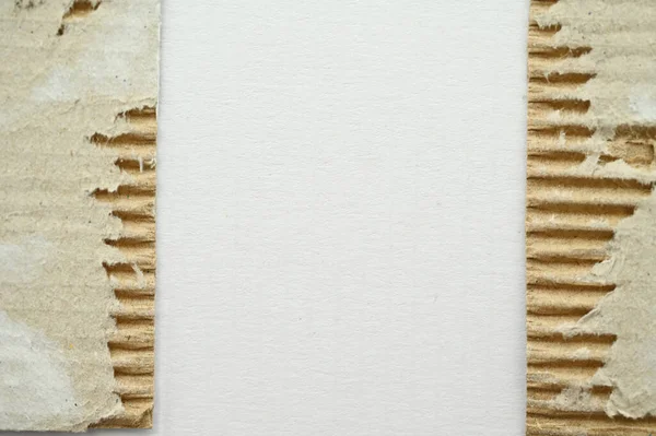 Порванный Коричневый Картонный Коробка Текстура Фона — стоковое фото