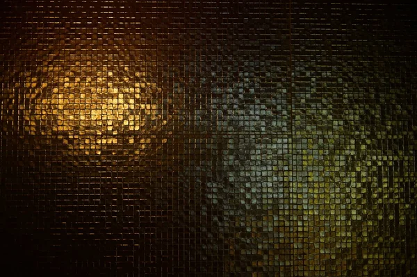 Mosaik Vägg Struktur Bakgrund Med Ljus — Stockfoto